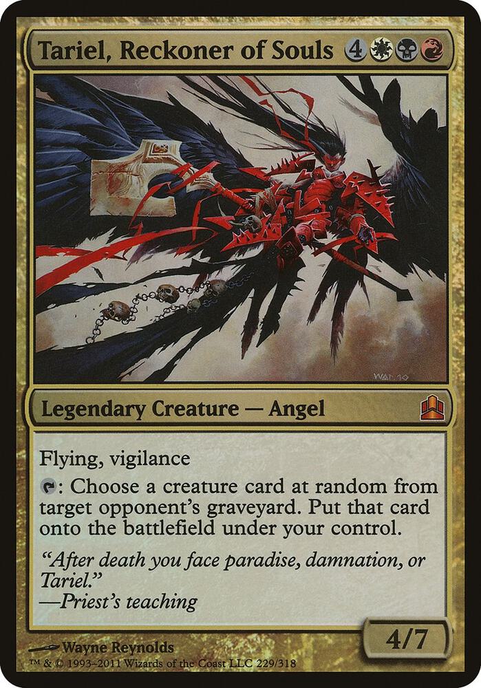 Tariel Reckoner of Souls Commander 229 (Oversize Cards)  - Foil | Good Games Adelaide SA