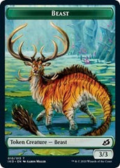 Beast // Human Soldier (004) Double-sided Token [Ikoria: Lair of Behemoths Tokens] | Good Games Adelaide SA