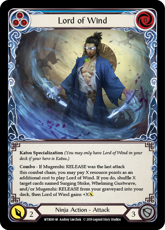 Lord of Wind [WTR081-M] Alpha Print Rainbow Foil | Good Games Adelaide SA