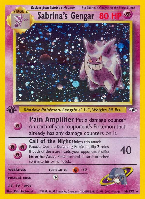 Sabrinas Gengar 014/132 (Gym Heroes)  - 1st Edition Holofoil | Good Games Adelaide SA