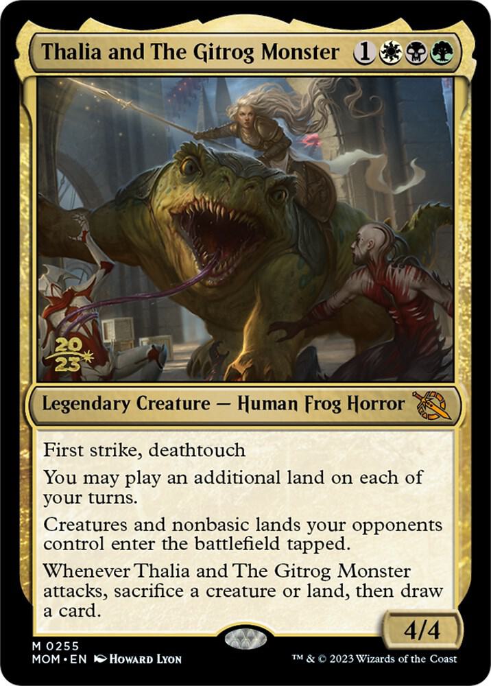 Thalia and The Gitrog Monster 255 (Prerelease Cards)  - Foil | Good Games Adelaide SA