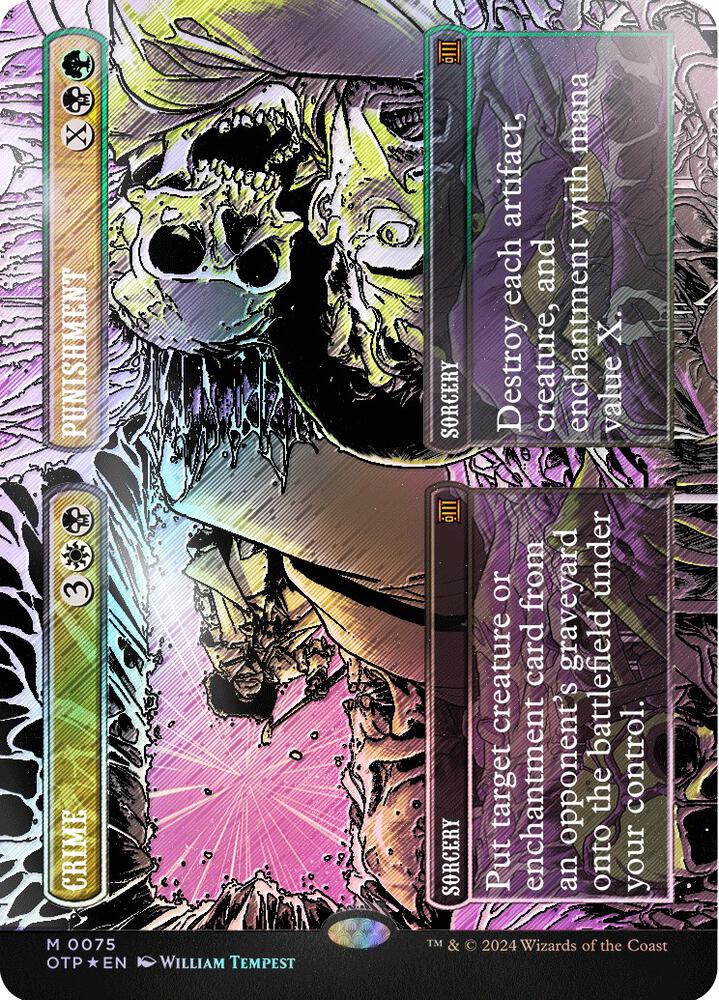 Crime Punishment 75 (Outlaws of Thunder Junction: Breaking News)  - Foil | Good Games Adelaide SA