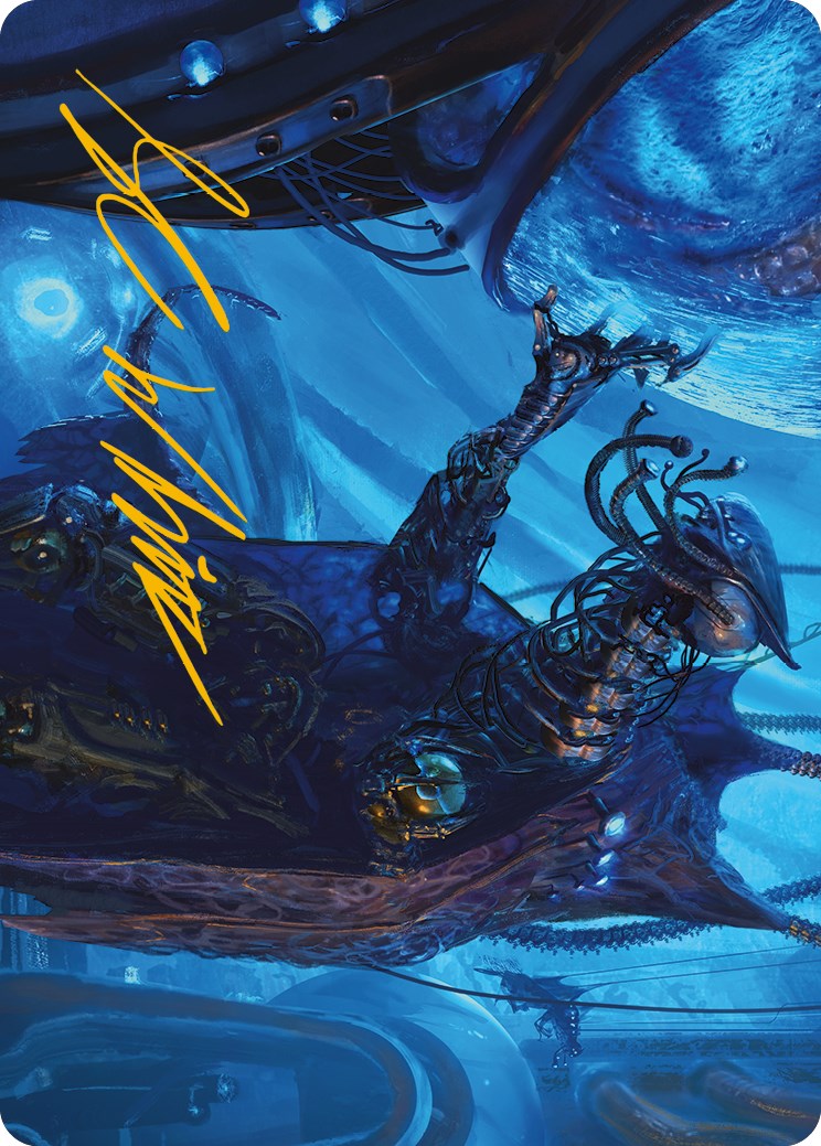 Atmosphere Surgeon Art Card (Gold-Stamped Signature) [Phyrexia: All Will Be One Art Series] | Good Games Adelaide SA