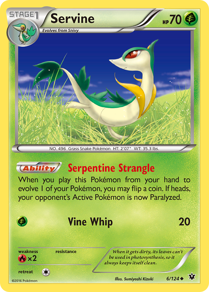 Servine (6/124) [XY: Fates Collide] | Good Games Adelaide SA