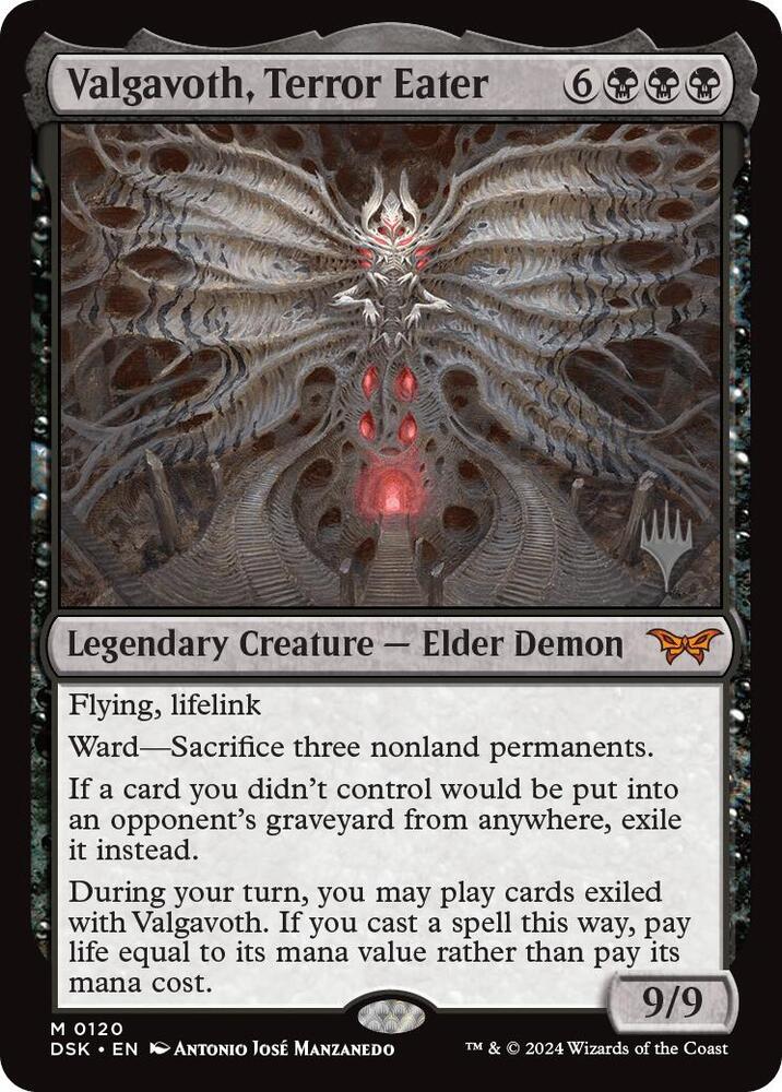 Valgavoth, Terror Eater 120 (Promo Pack: Duskmourn: House of Horror)  | Good Games Adelaide SA