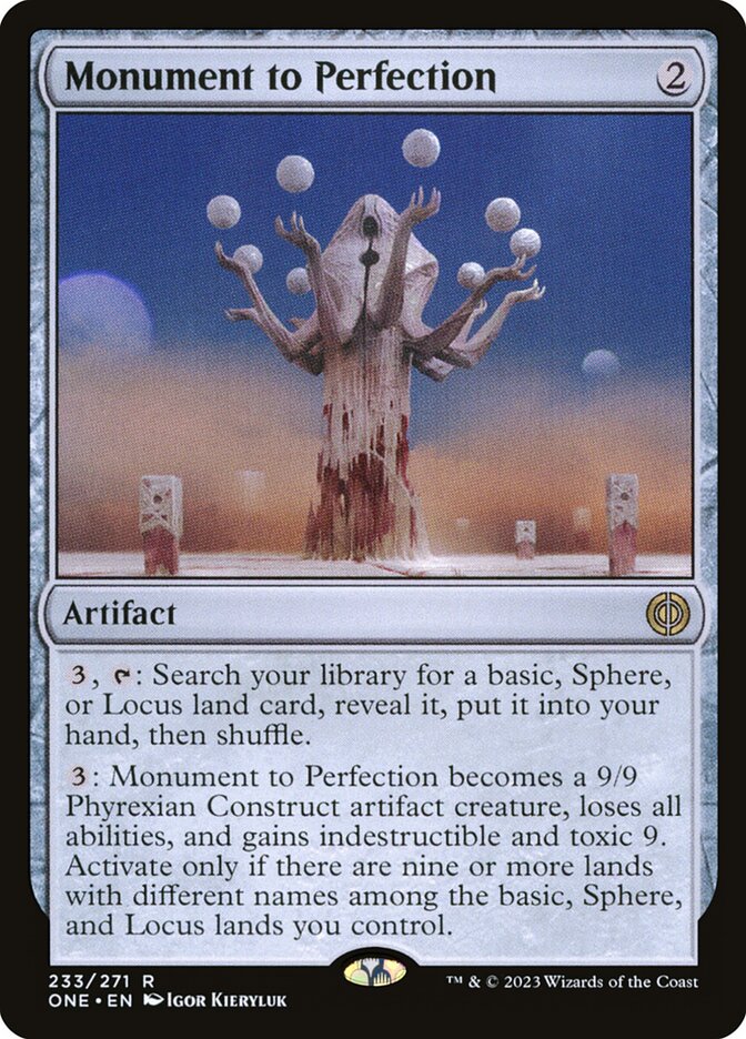 Monument to Perfection 233 (Phyrexia: All Will Be One)  | Good Games Adelaide SA