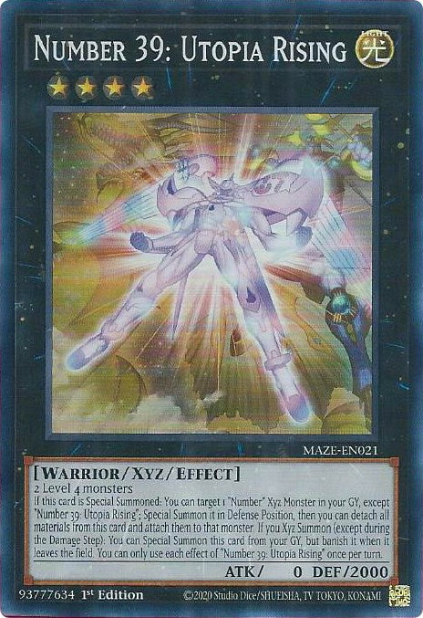 Number 39: Utopia Rising [MAZE-EN021] Super Rare | Good Games Adelaide SA