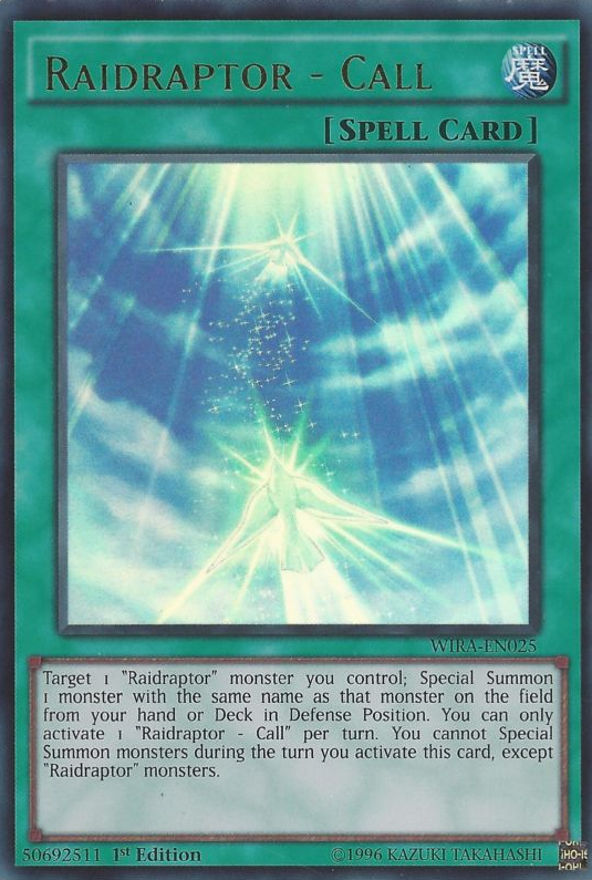 Raidraptor - Call [WIRA-EN025] Ultra Rare | Good Games Adelaide SA