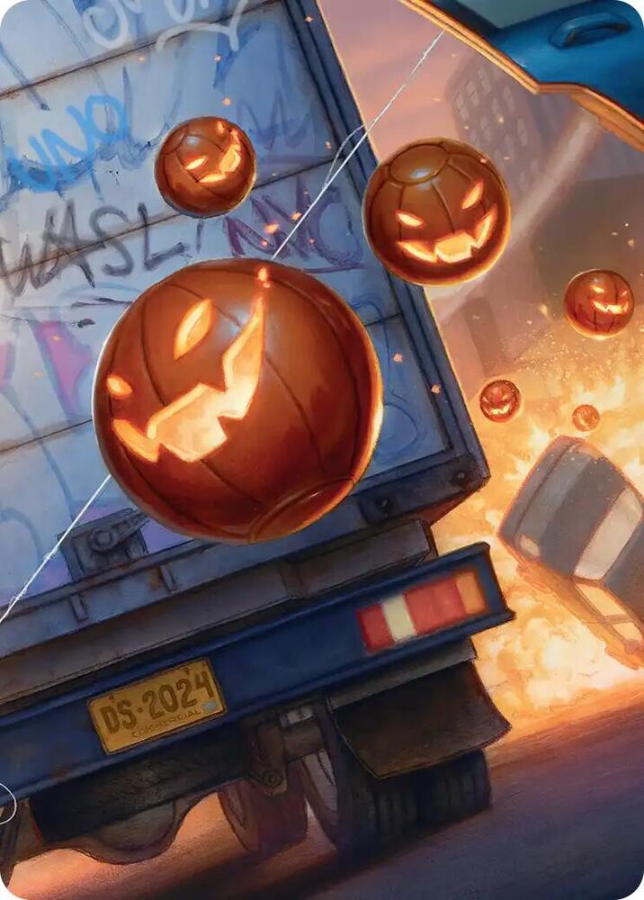 Pumpkin Bombs Art Card  (Art Series: Marvel's Spider-Man)  | Good Games Adelaide SA