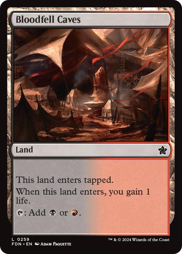 Bloodfell Caves 259 (Foundations)  - Foil | Good Games Adelaide SA