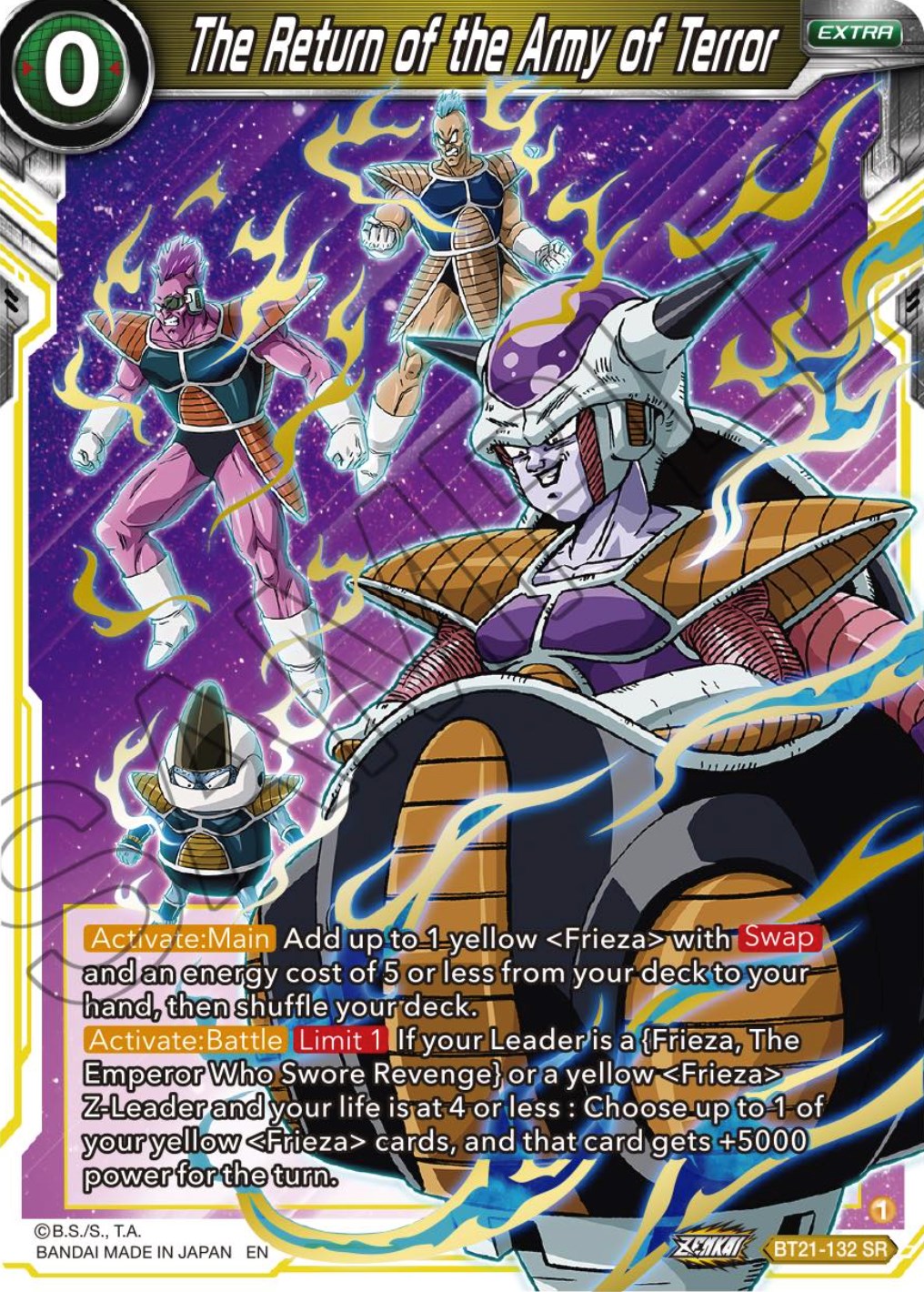 The Return of the Army of Terror (BT21-132) [ZENKAI Series: Set 04] | Good Games Adelaide SA