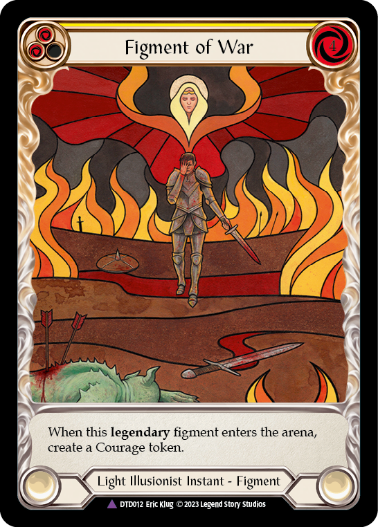 Figment of War // Bellona, Archangel of War (Marvel) [DTD012] (Dusk Till Dawn)  Cold Foil | Good Games Adelaide SA