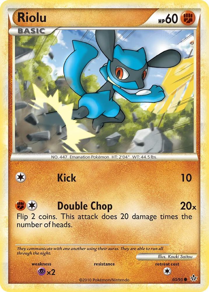 Riolu 60/95 (Unleashed)  - Reverse Holofoil | Good Games Adelaide SA