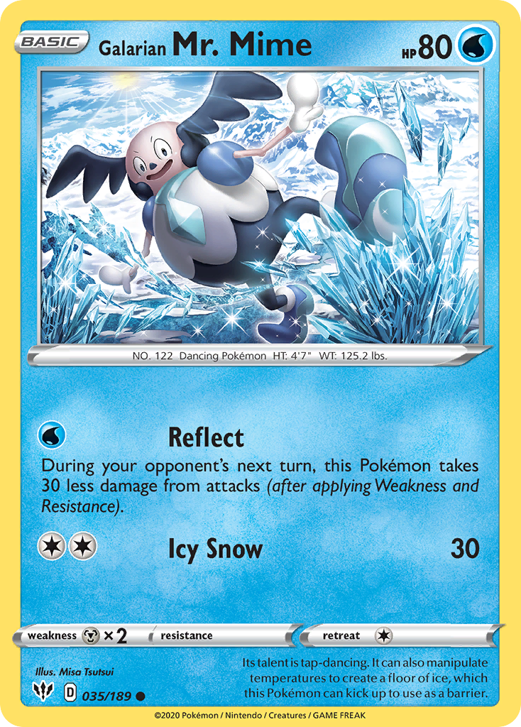 Galarian Mr. Mime (035/189) [Sword & Shield: Darkness Ablaze] | Good Games Adelaide SA