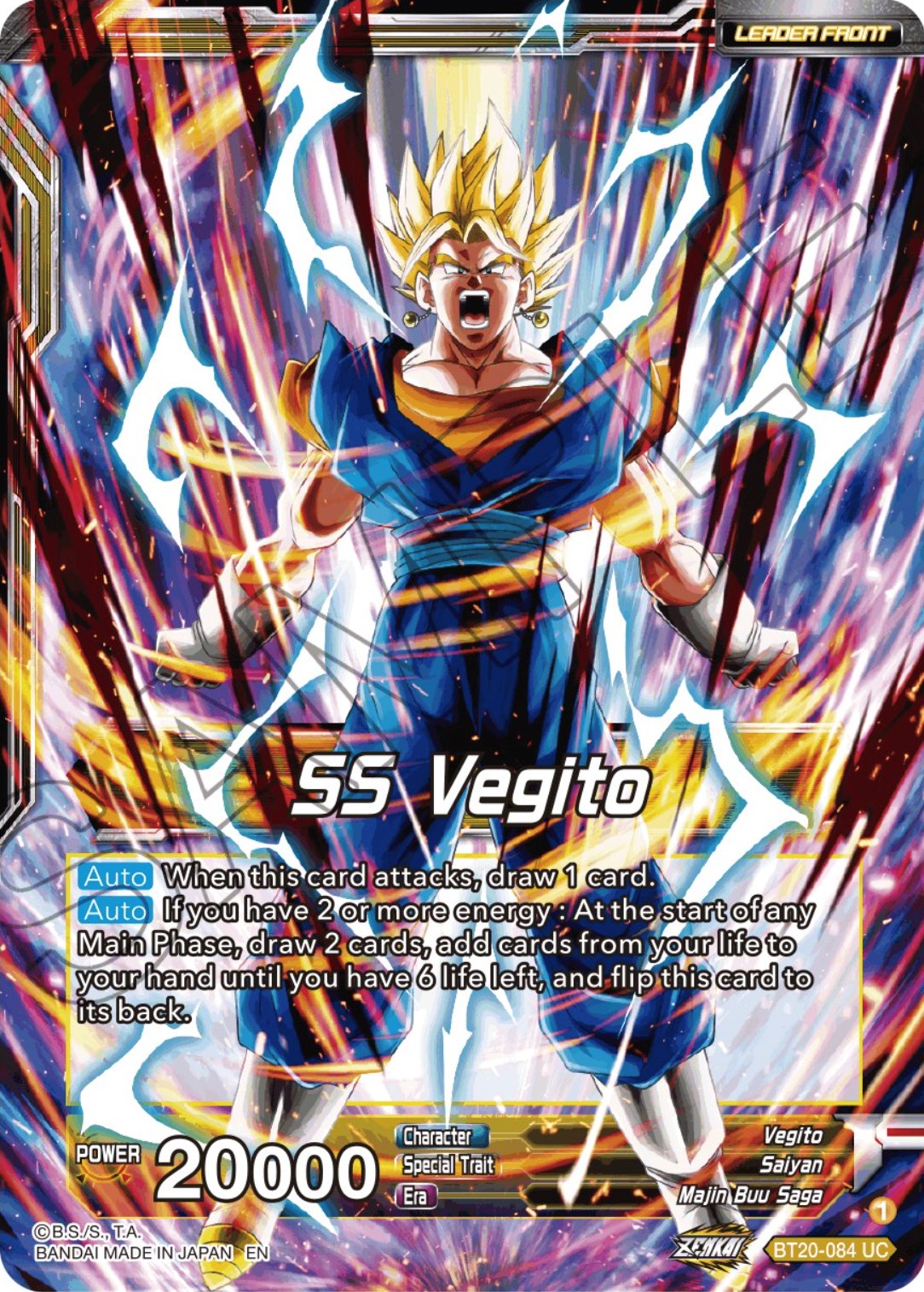 SS Vegito // Son Goku & Vegeta, Path to Victory (BT20-084) [Power Absorbed] | Good Games Adelaide SA
