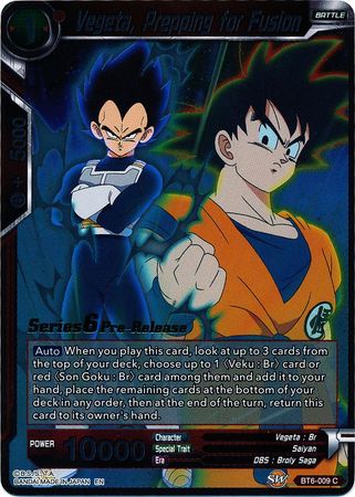 Vegeta, Prepping for Fusion (Destroyer Kings) [BT6-009_PR] | Good Games Adelaide SA
