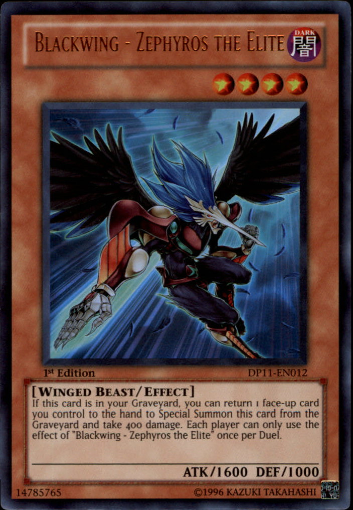 Blackwing - Zephyros the Elite [DP11-EN012] Ultra Rare | Good Games Adelaide SA