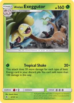 Alolan Exeggutor 2 131 SM Forbidden Light 002/131 (Deck Exclusives)  - Holofoil | Good Games Adelaide SA