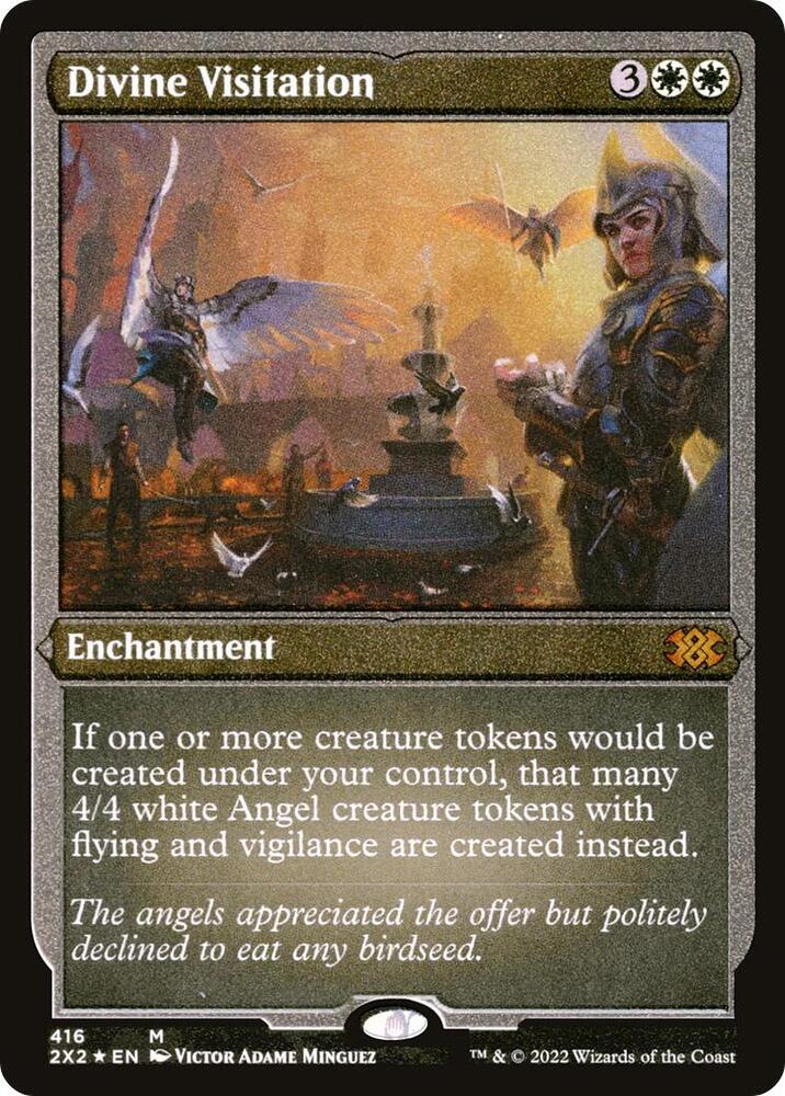 Divine Visitation Foil Etched 416 (Double Masters 2022)  - Foil | Good Games Adelaide SA