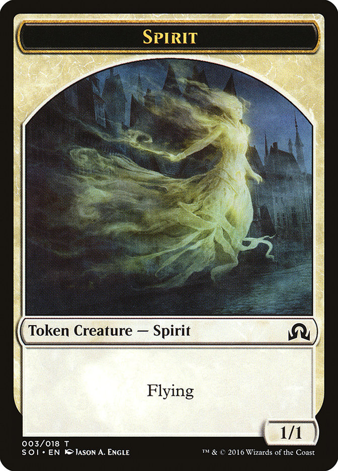 Spirit Token [Shadows over Innistrad Tokens] | Good Games Adelaide SA