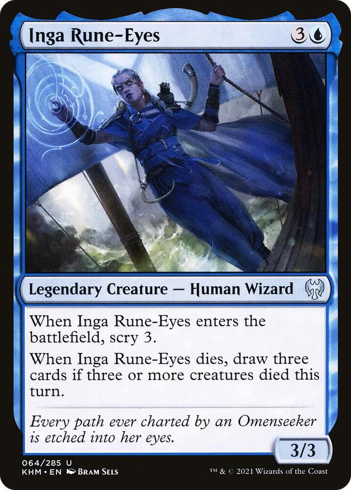 Inga Rune-Eyes 64 (Kaldheim)  - Foil | Good Games Adelaide SA