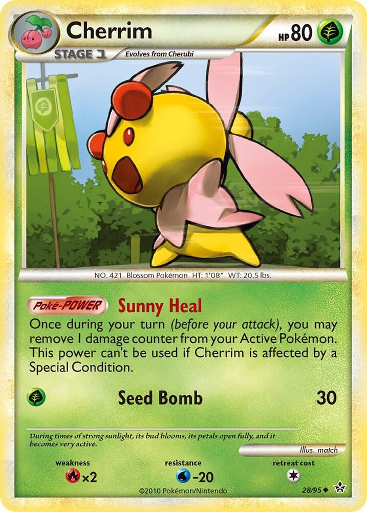 Cherrim 28/95 (Unleashed)  - Reverse Holofoil | Good Games Adelaide SA