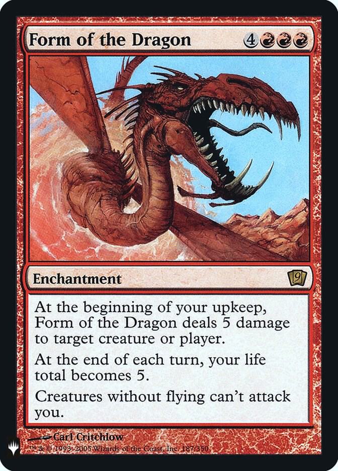 Form of the Dragon 187 (The List Reprints)  - Foil | Good Games Adelaide SA