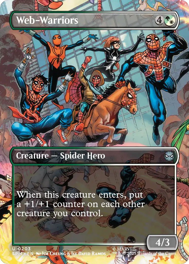 Web-Warriors (Borderless) [Marvel's Spider-Man] | Good Games Adelaide SA
