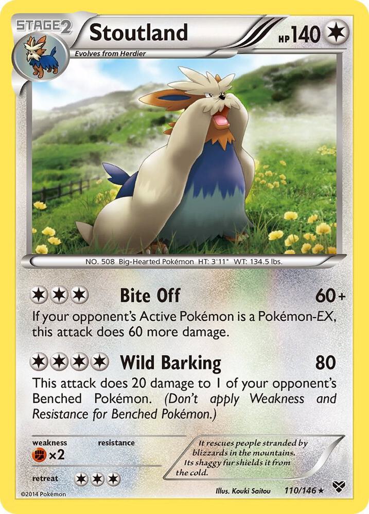 Stoutland 110/146 (XY Base Set)  | Good Games Adelaide SA