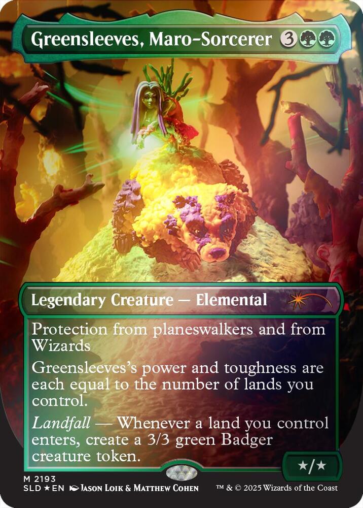 Greensleeves Maro Sorcerer Rainbow Foil 2193 (Secret Lair Drop Series)  - Foil | Good Games Adelaide SA