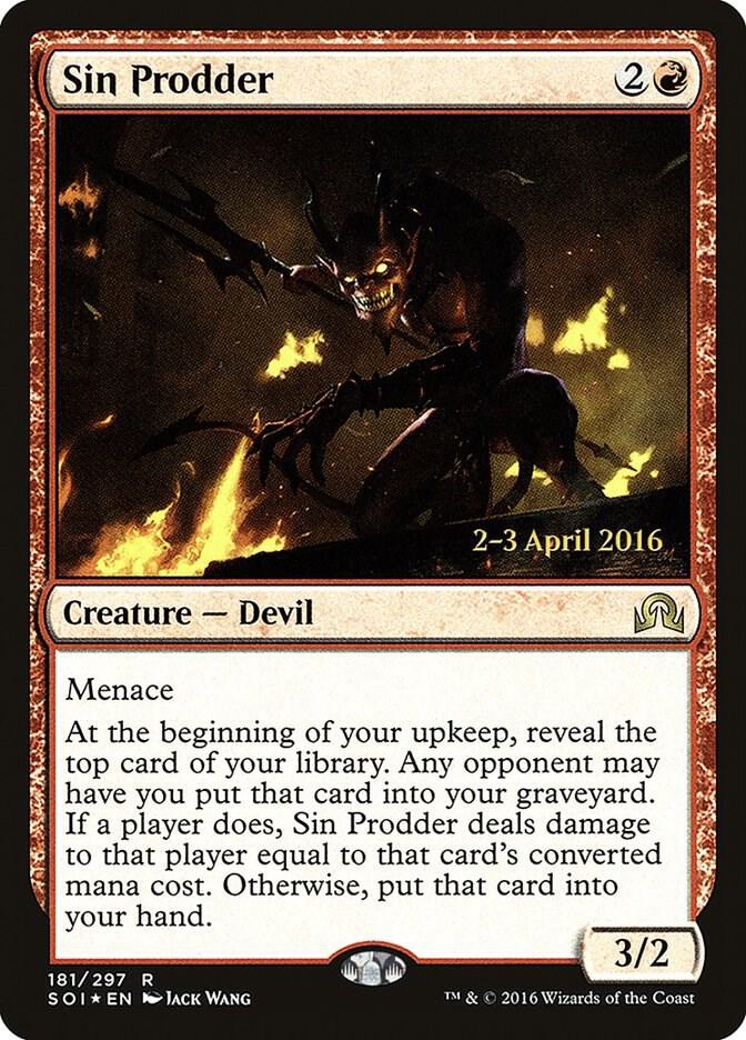 Sin Prodder 181 (Prerelease Cards)  - Foil | Good Games Adelaide SA
