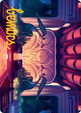 Jetmirs Garden Art Card 77 81 Gold Stamped Signature 77 (Art Series: Streets of New Capenna)  | Good Games Adelaide SA
