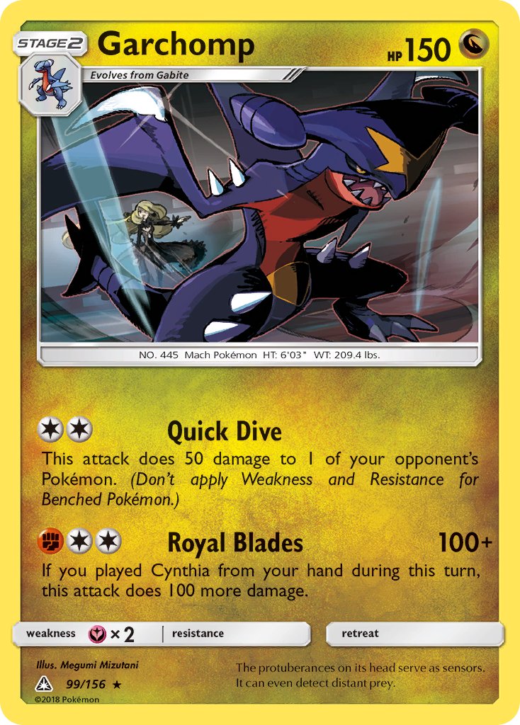 Garchomp (99/156) (Cracked Ice Holo) (Theme Deck Exclusive) [Sun & Moon: Ultra Prism] | Good Games Adelaide SA