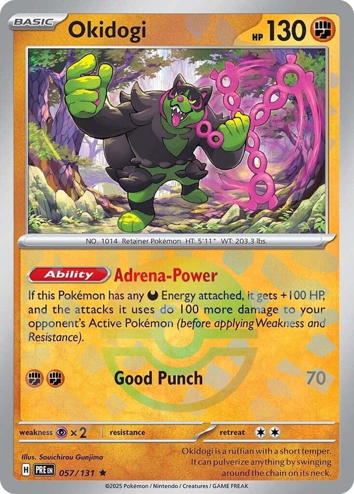 Okidogi 057/131 (SV: Prismatic Evolutions)  - Poke Ball Holofoil | Good Games Adelaide SA