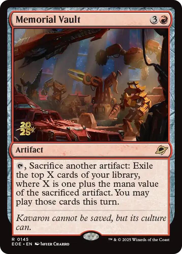 Memorial Vault 145 (Prerelease Cards)  - Foil | Good Games Adelaide SA