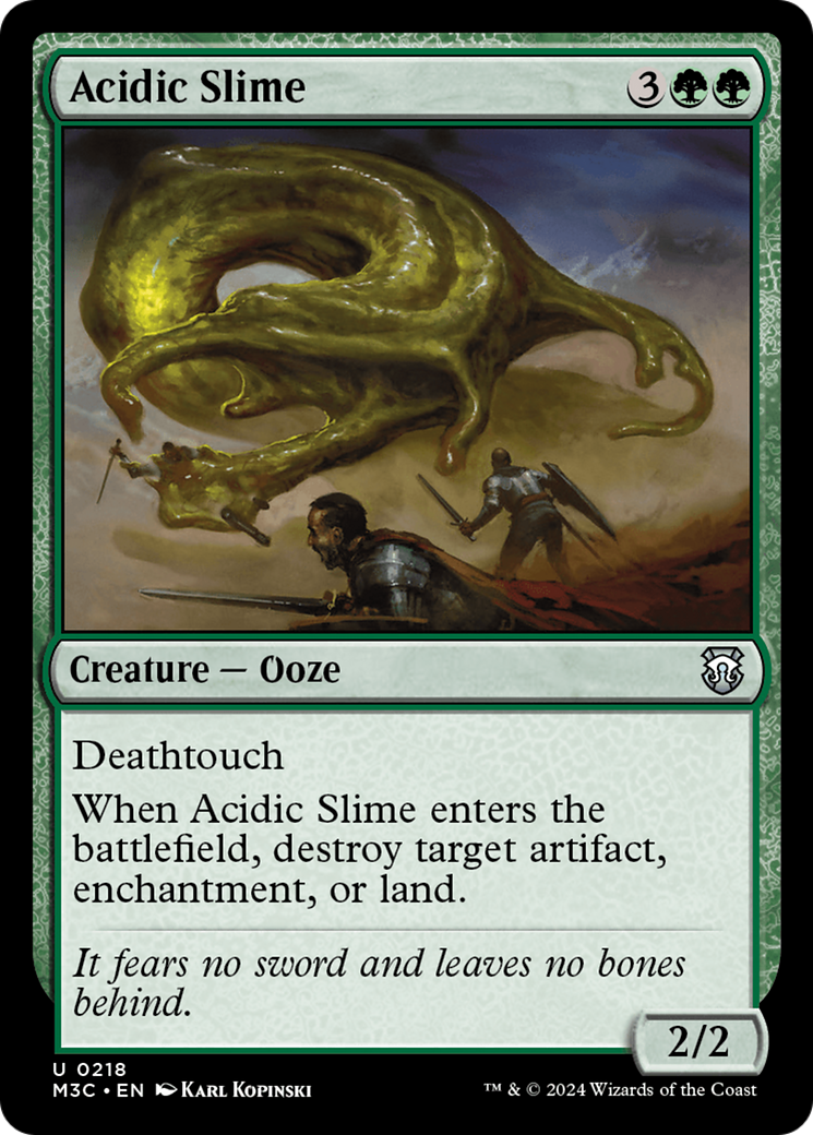 Acidic Slime (Ripple Foil) [Modern Horizons 3 Commander] | Good Games Adelaide SA