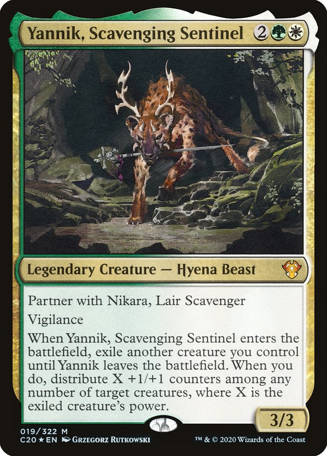 Yannik, Scavenging Sentinel 19 (Commander 2020)  - Foil | Good Games Adelaide SA