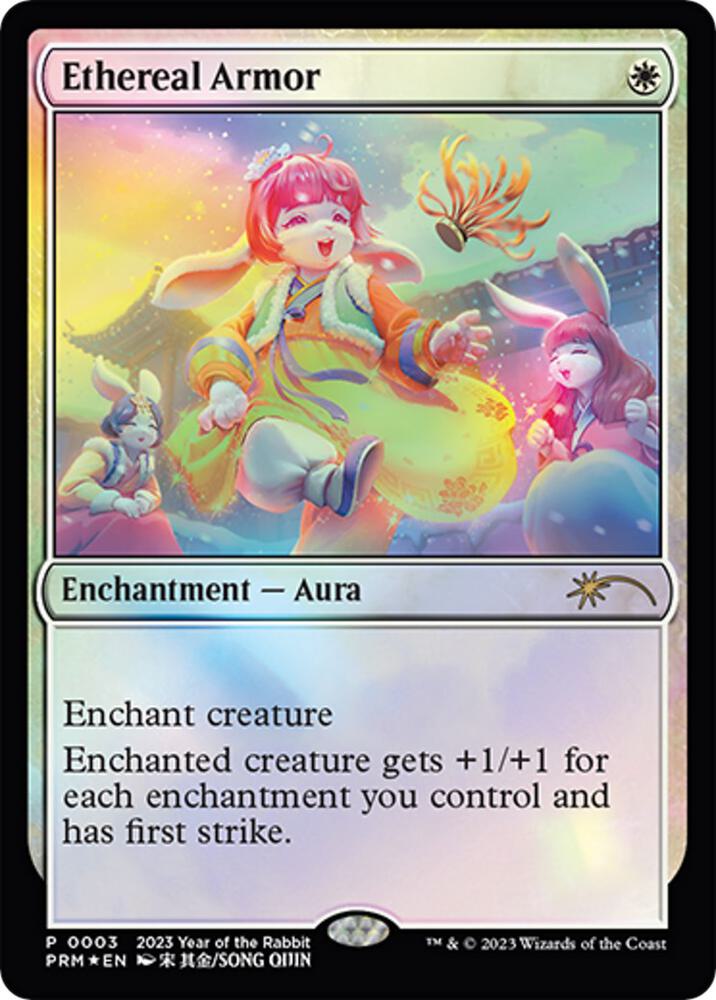 Ethereal Armor Year of the Rabbit 2023 3 (Unique and Miscellaneous Promos)  - Foil | Good Games Adelaide SA