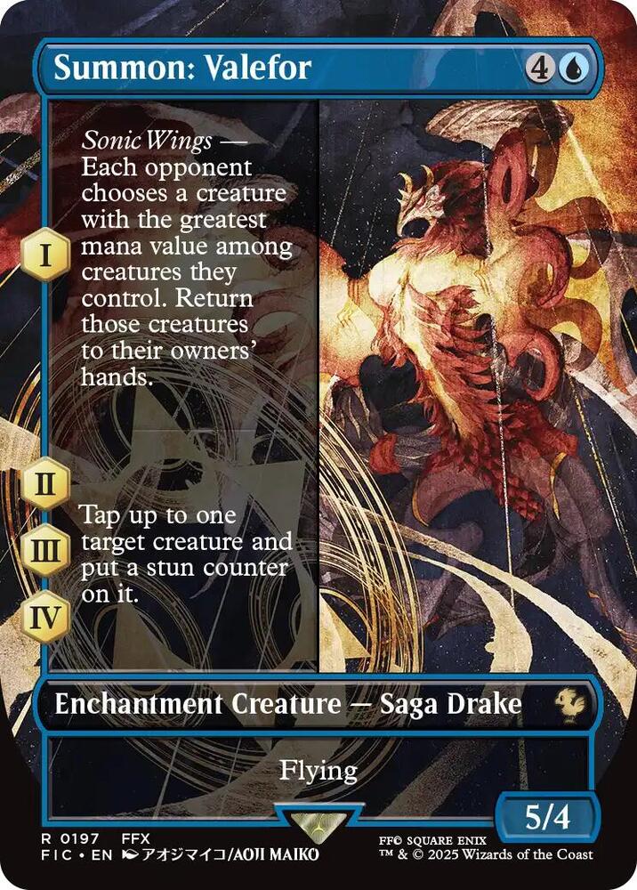 Summon: Valefor 197 (Commander: FINAL FANTASY)  - Foil | Good Games Adelaide SA