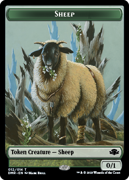 Zombie // Sheep Double-Sided Token [Dominaria Remastered Tokens] | Good Games Adelaide SA