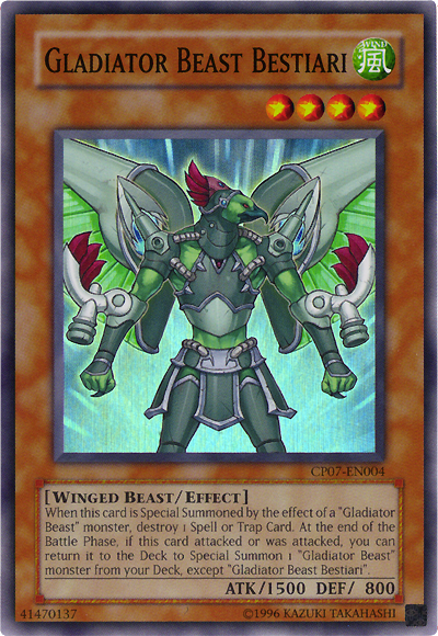 Gladiator Beast Bestiari [CP07-EN004] Super Rare | Good Games Adelaide SA