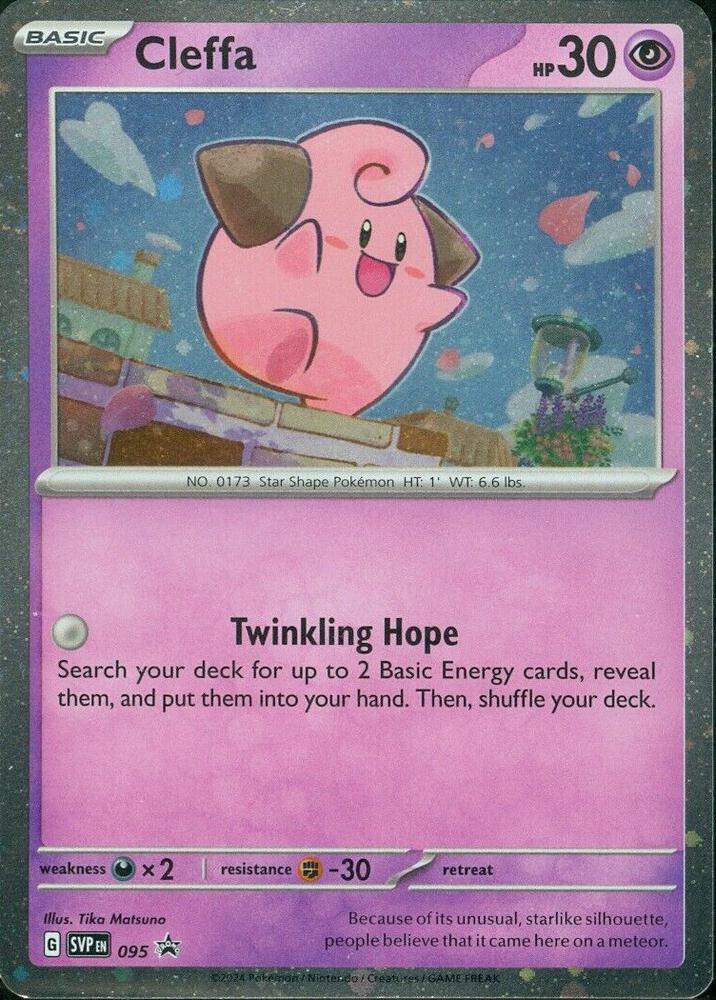 Cleffa 095 (SV: Scarlet & Violet Promo Cards)  - Holofoil | Good Games Adelaide SA