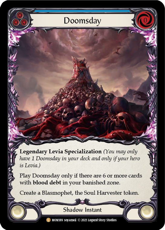 Doomsday [MON189-CF] 1st Edition Cold Foil | Good Games Adelaide SA