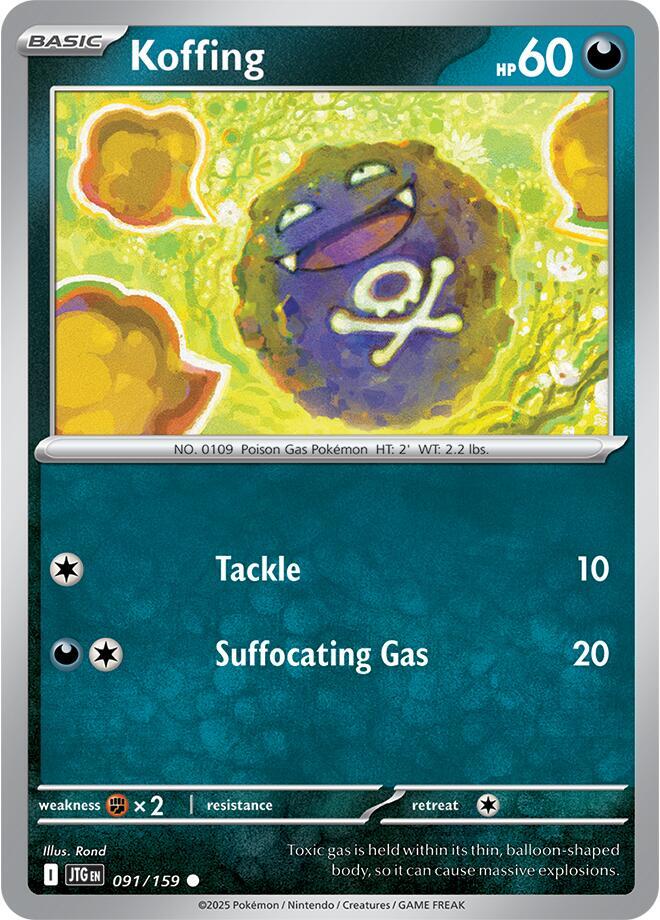 Koffing 091/159 (SV09: Journey Together)  | Good Games Adelaide SA