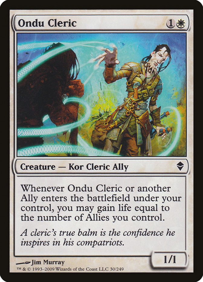Ondu Cleric 30 (Zendikar)  | Good Games Adelaide SA
