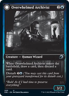 Overwhelmed Archivist 68 (Innistrad: Double Feature)  - Foil | Good Games Adelaide SA