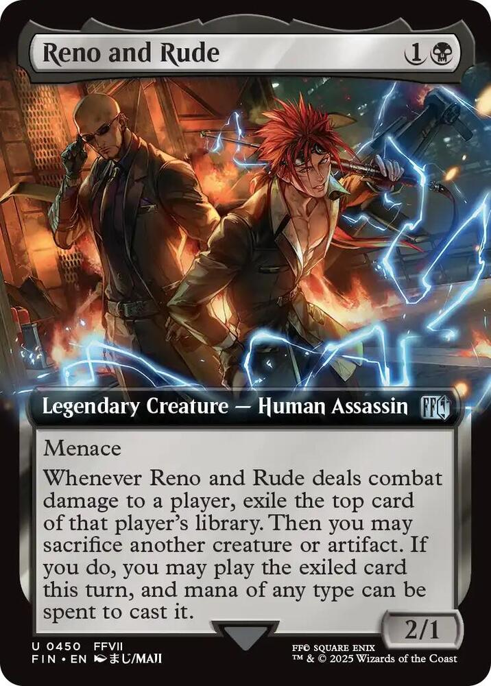 Reno and Rude Extended Art 450 (FINAL FANTASY)  - Foil | Good Games Adelaide SA
