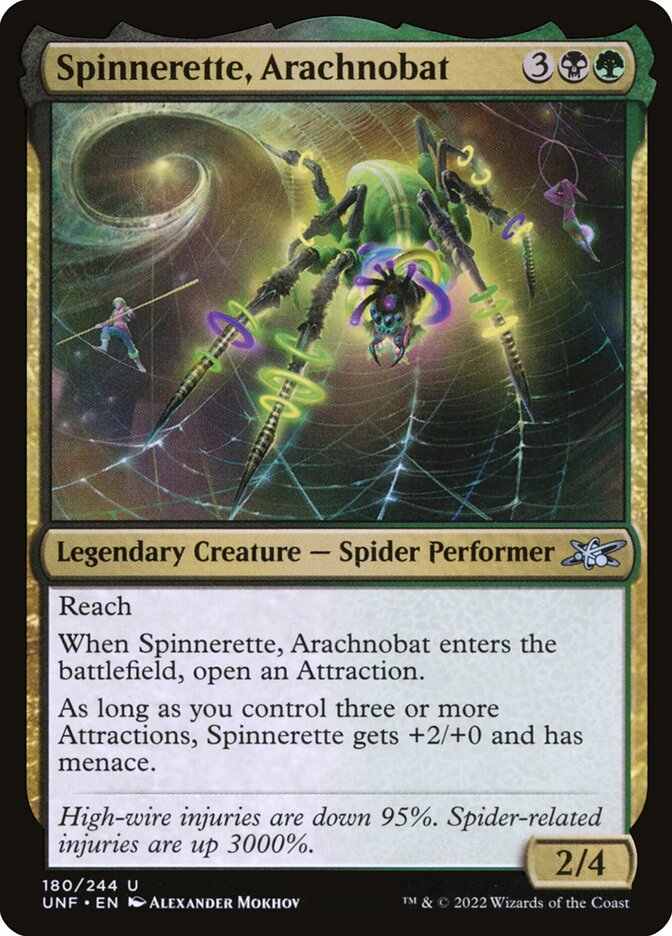 Spinnerette, Arachnobat 180 (Unfinity)  - Foil | Good Games Adelaide SA
