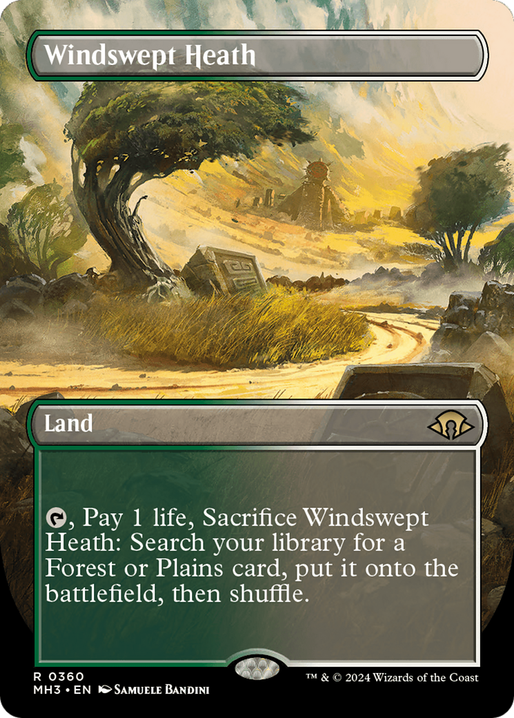 Windswept Heath (Borderless) [Modern Horizons 3] | Good Games Adelaide SA
