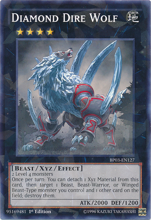 Diamond Dire Wolf [BP03-EN127] Shatterfoil Rare | Good Games Adelaide SA